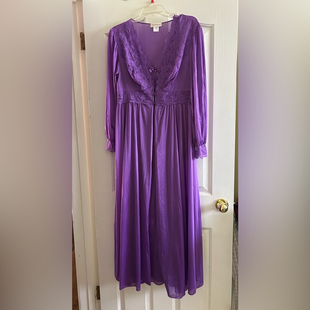 Beautiful Purple Peignoir Set